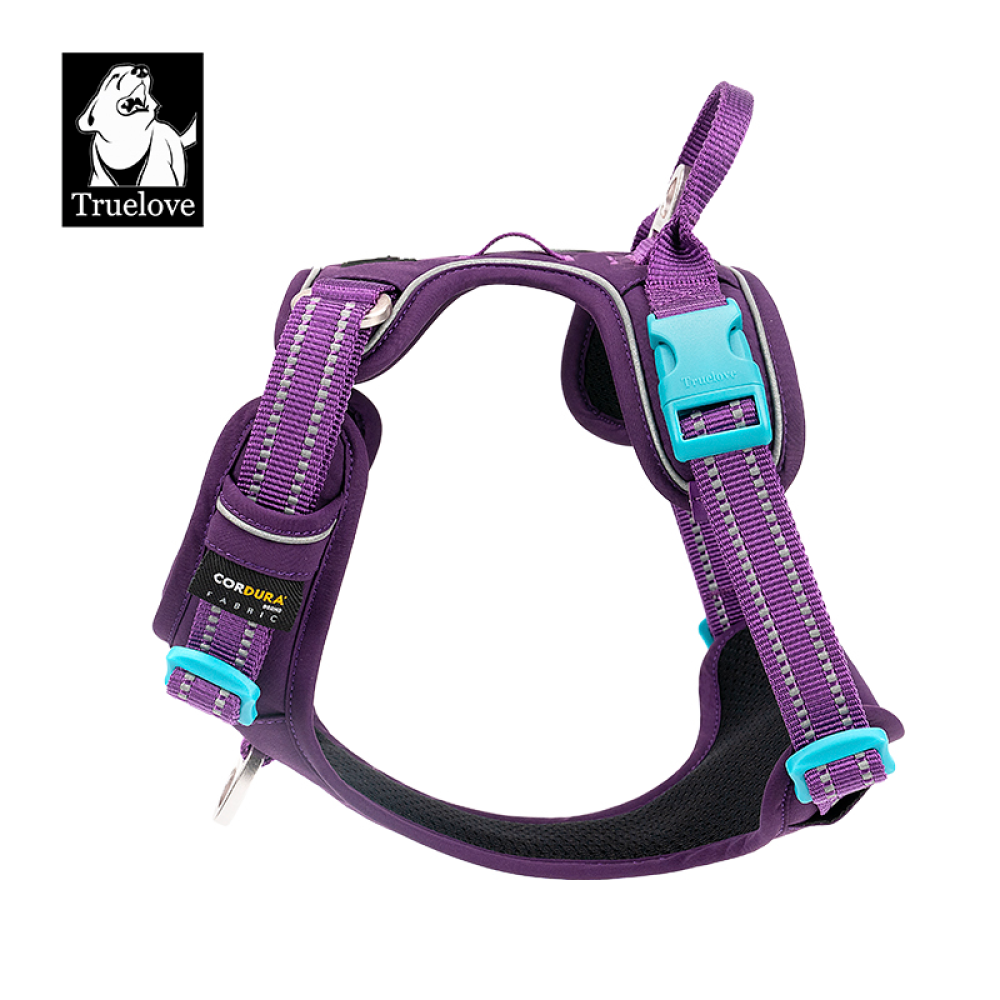 Truelove No Pull Cordura Harness with 3M Reflective Material for Dogs (Purple) image 2