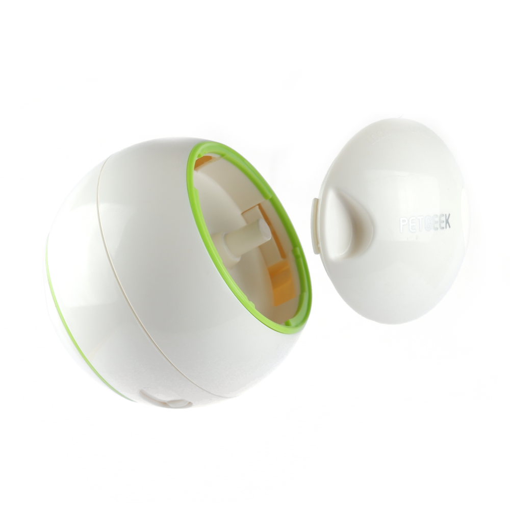 Pet Geek Foodie Orb Rolling Ball Treat Toy for Dogs | For Medium Chewers (White) image 5