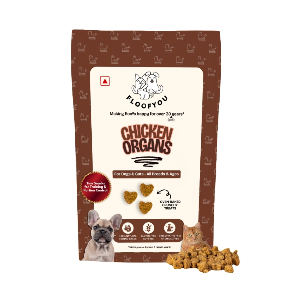 Floofyou Chicken Organs Oven Baked Cookie Dog Treats