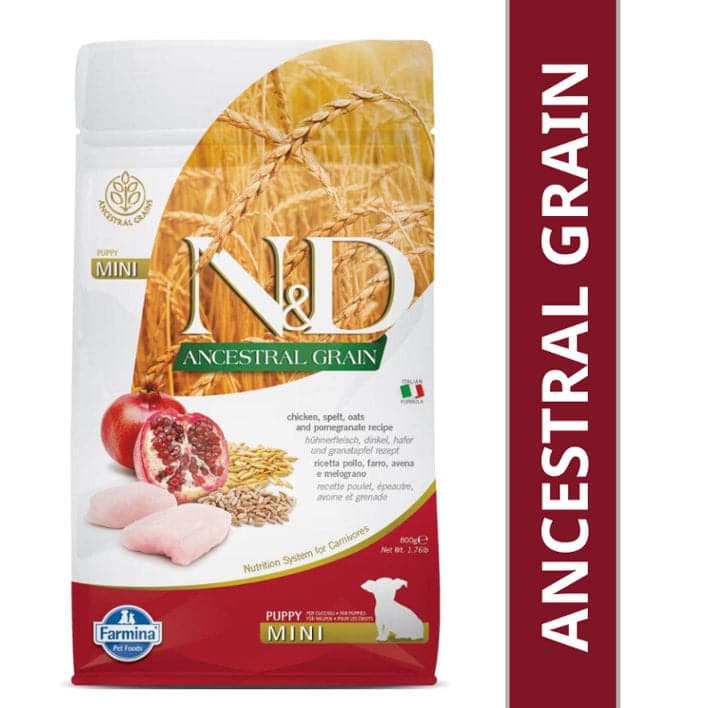 Farmina N&D Chicken & Pomegranate Ancestral Grain Puppy Mini Dog Dry Food (100g)