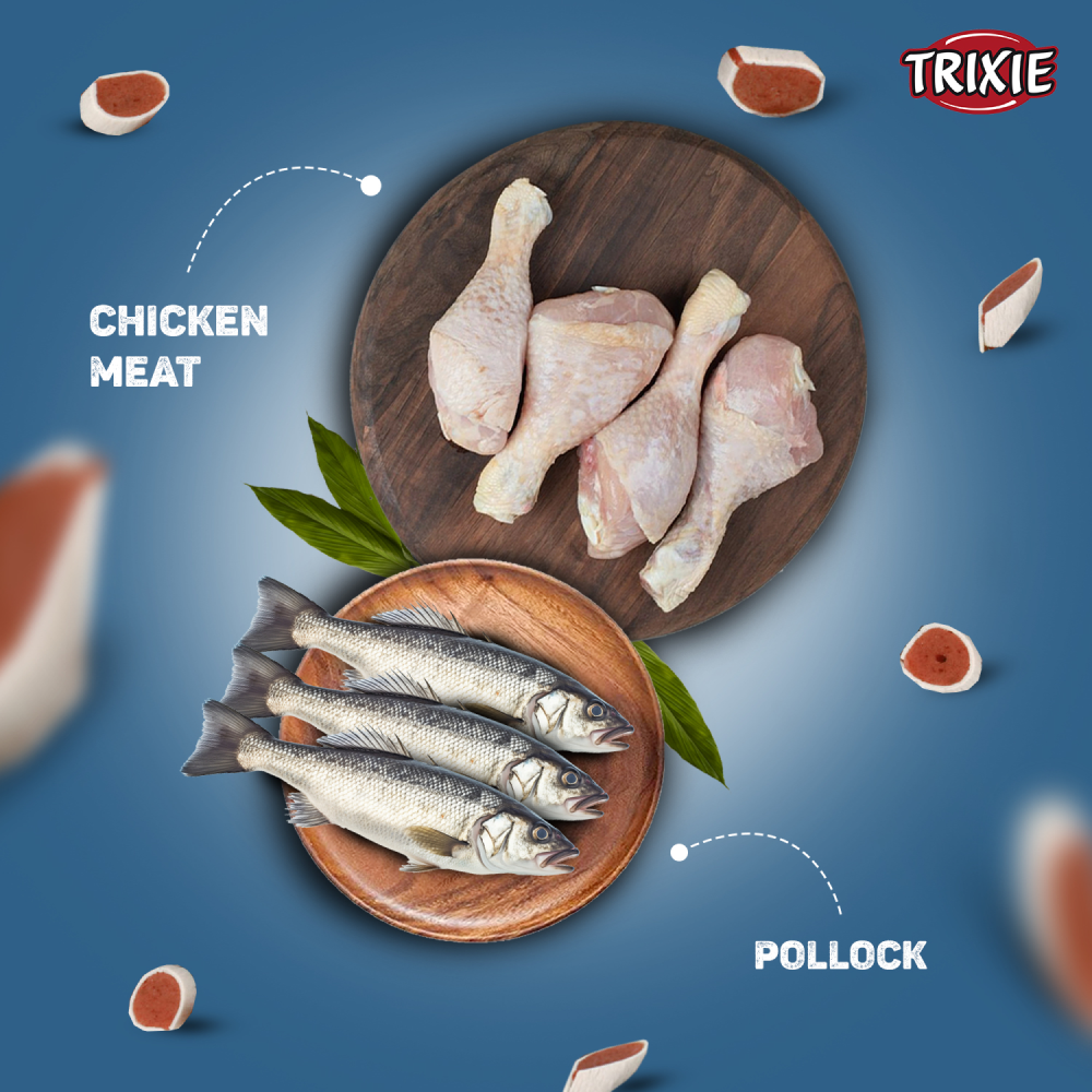 Trixie Premio Fish and Chicken Rolls Dog Treats image 5