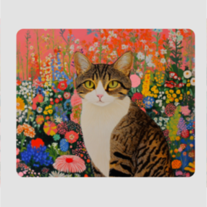EverythingBoho Cat Universe Anti Skid Designer Rectangular Mousepad