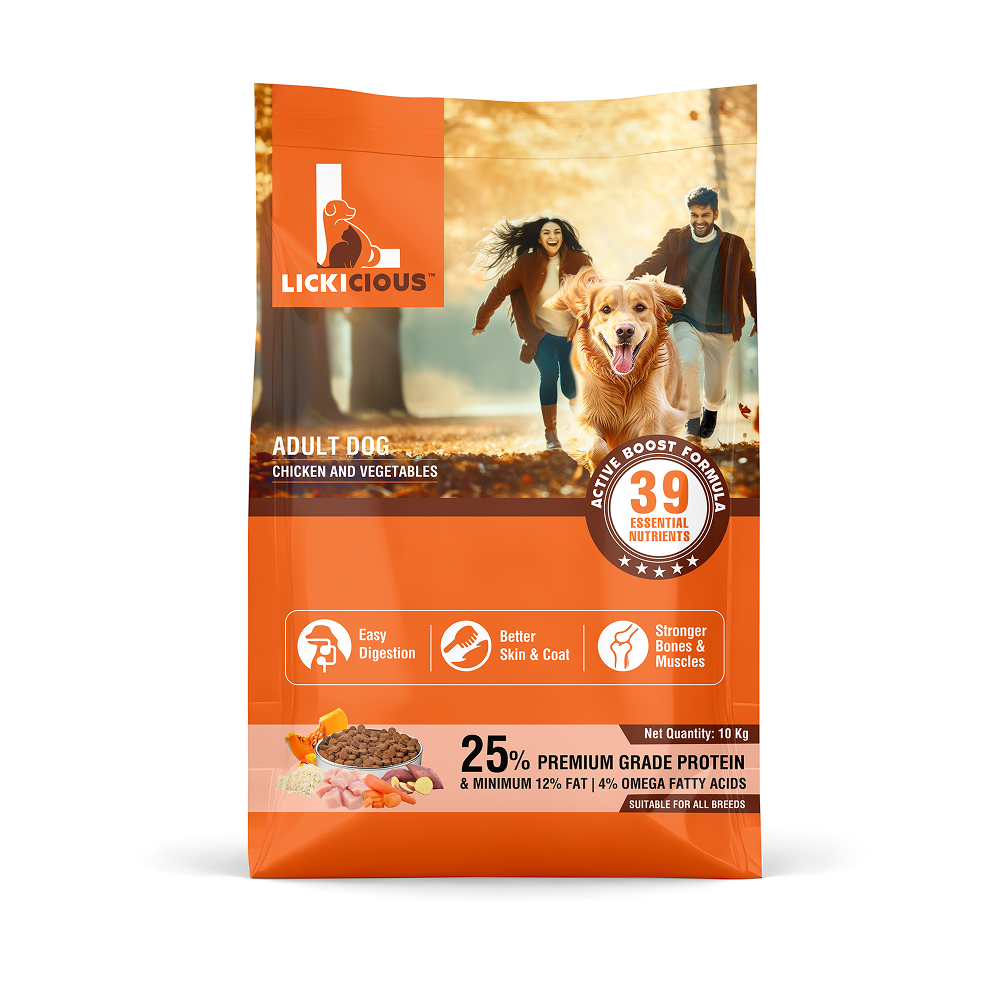 Lickicious Chicken and Vegetables Adult Dog Dry Food