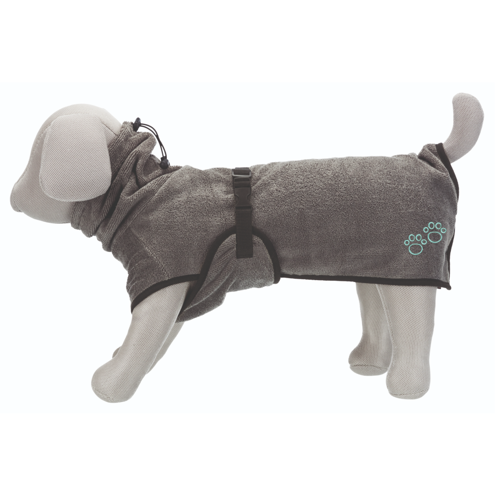 Trixie Bathrobe for Dogs (60cm, Grey) image 2