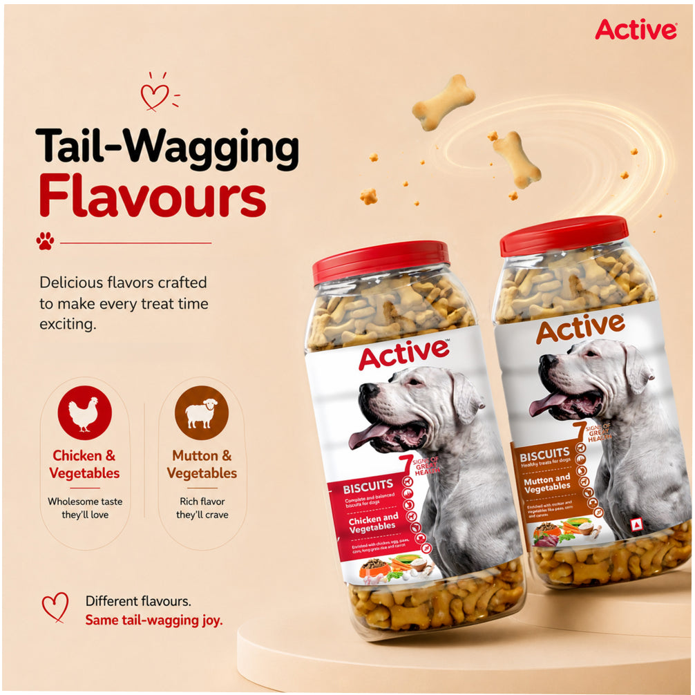 Active Chicken and Vegetables Biscuit Dog Treats (Buy 1 Get 1) image 10