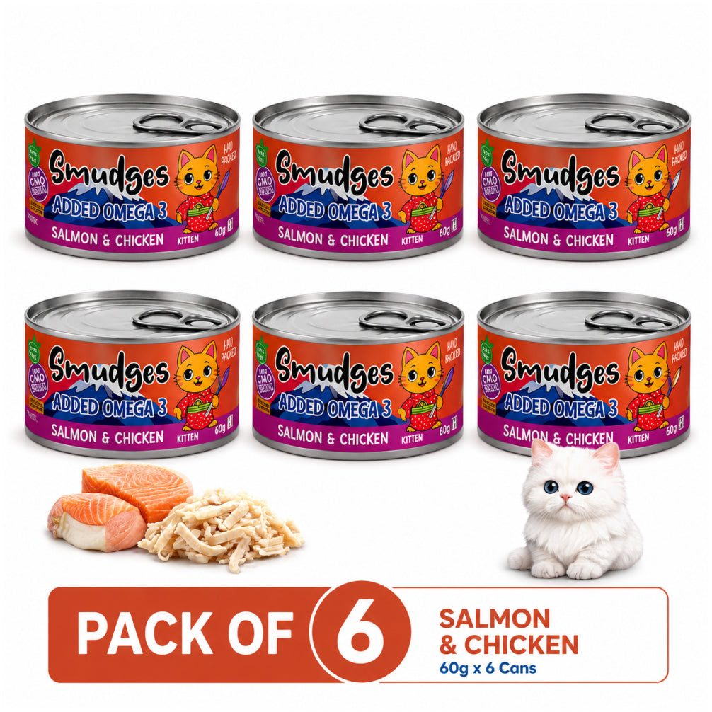 Smudges Salmon Pate Mixed with Shredded Chicken Kitten Wet Food image 9