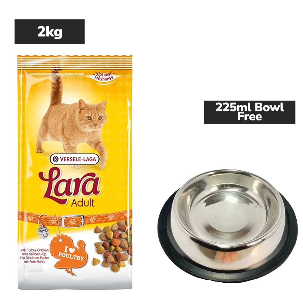 Versele Laga Lara Turkey & Chicken Adult Cat Dry Food image 3