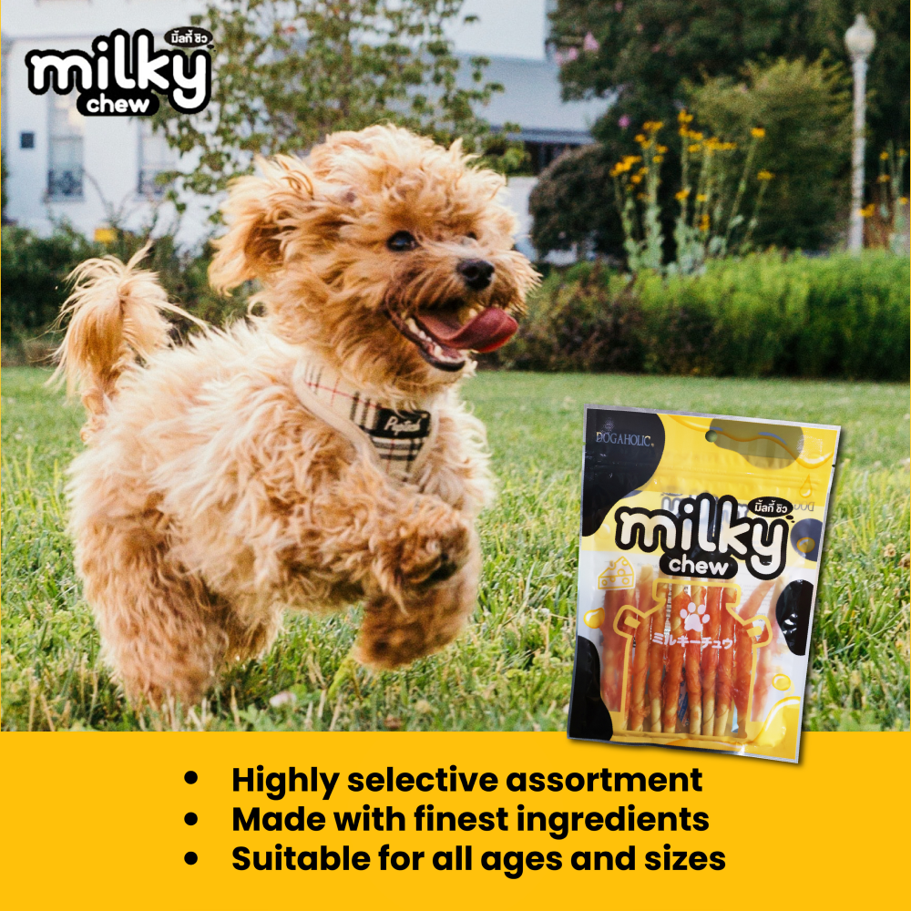 Dogaholic Milky Chew Cheese Chicken Stick Style Dog Treats image 6