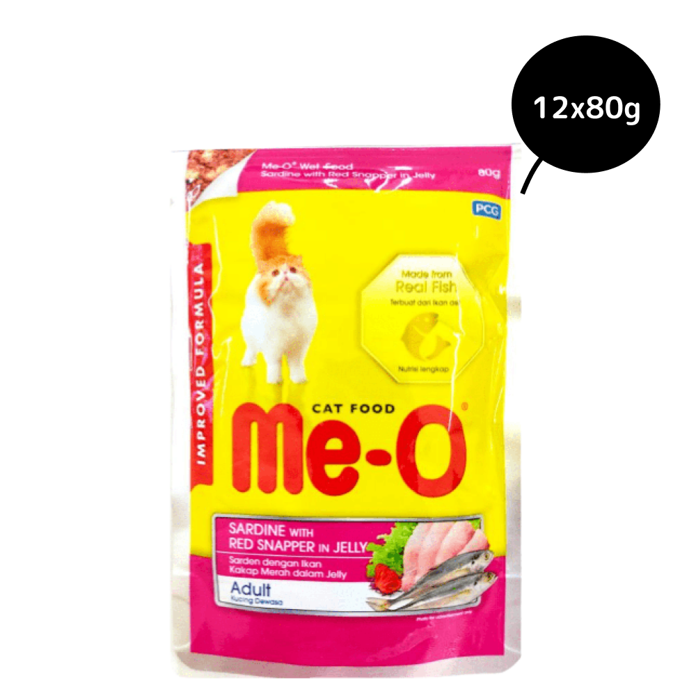 Me O Sardine with Red Snapper in Jelly Adult Cat Wet Food image 4