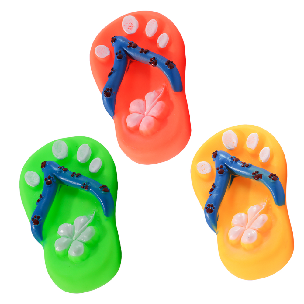 Skatrs Squeaky Slipper Toy for Cats & Dogs (Colour May Vary)