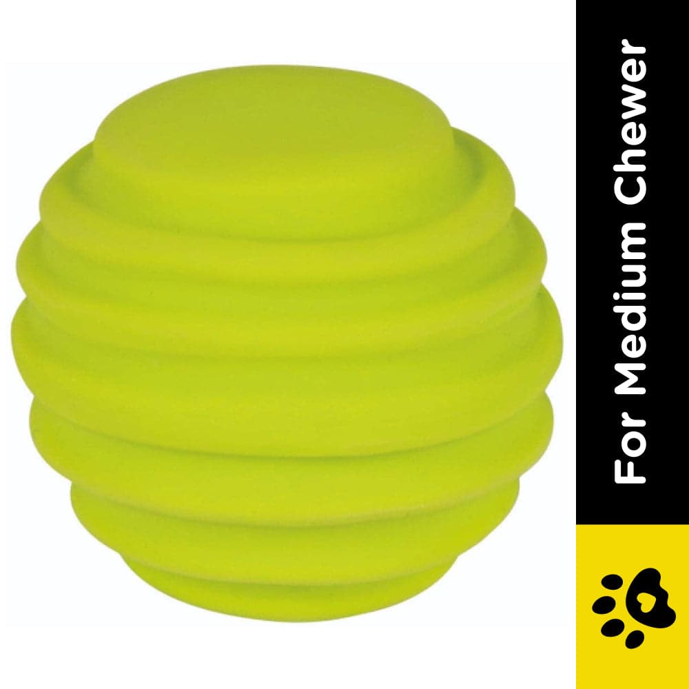 Trixie Latex Flex Ball Toy for Dogs (Yellow) image 2