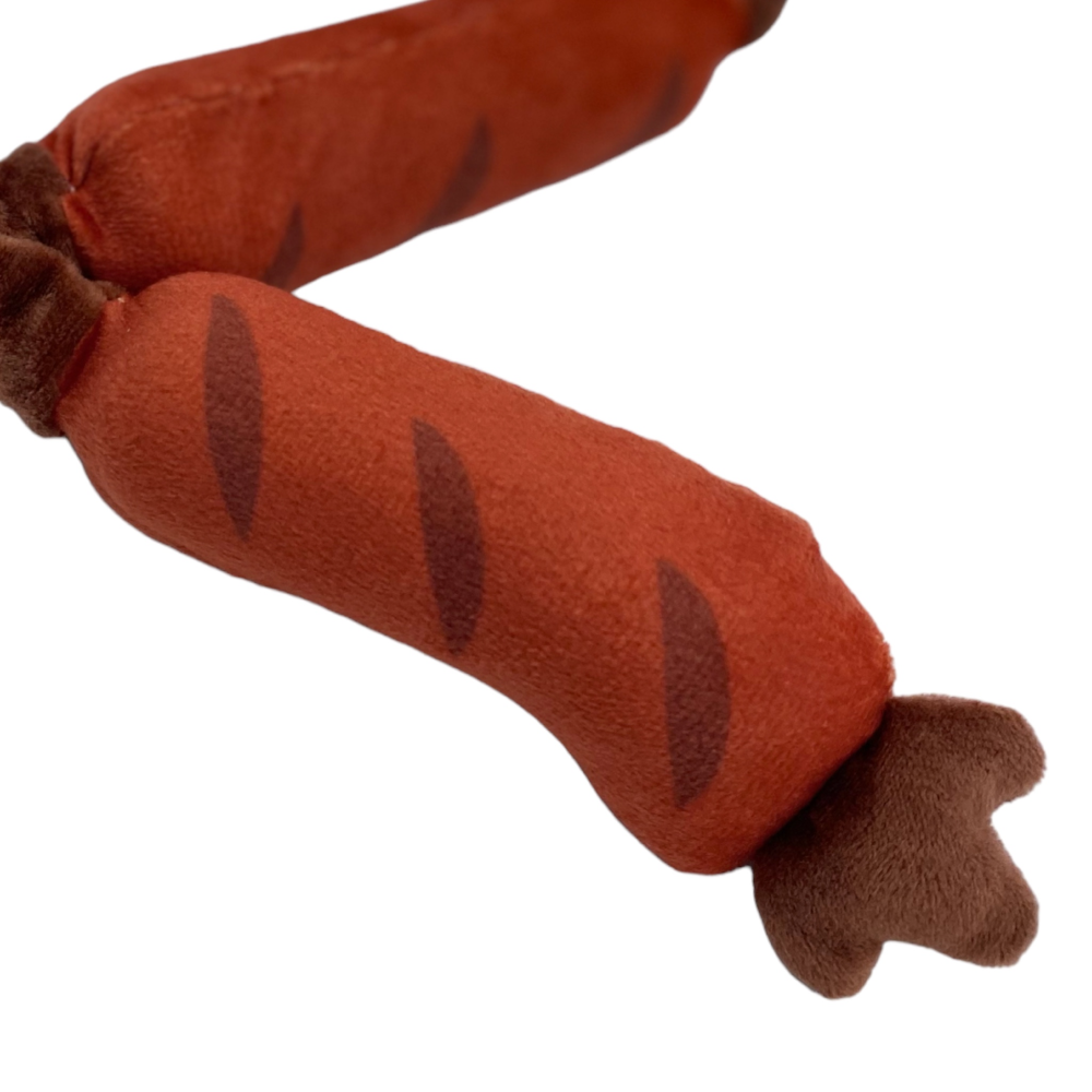 Talking Dog Club Sausage Rope Plush Toy for Dogs (Red) image 2
