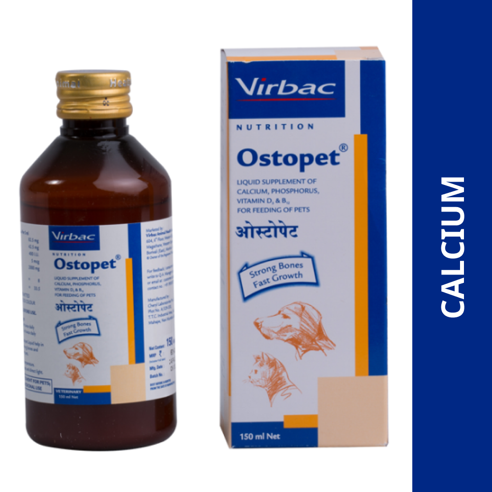 Virbac Ostopet Calcium Supplement Syrup for Dogs and Cats image 2