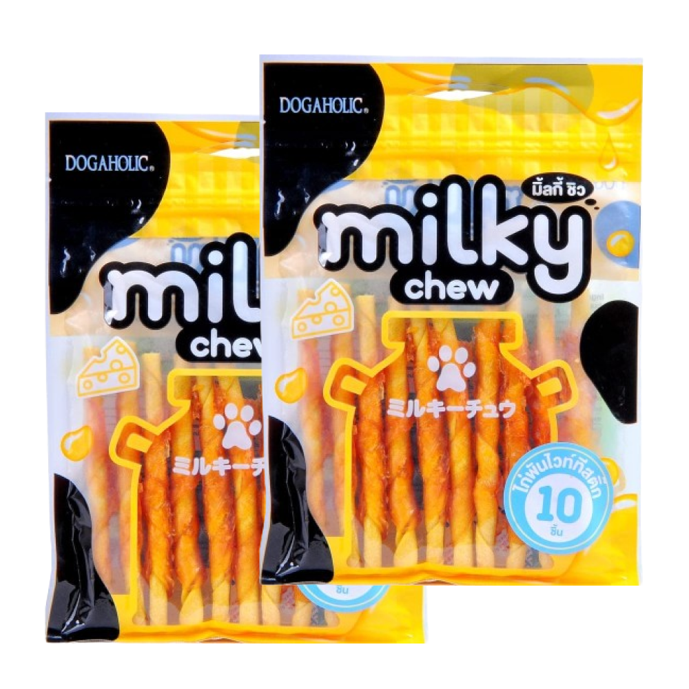 Dogaholic Milky Chew Cheese Chicken Stick Style Dog Treats image 7