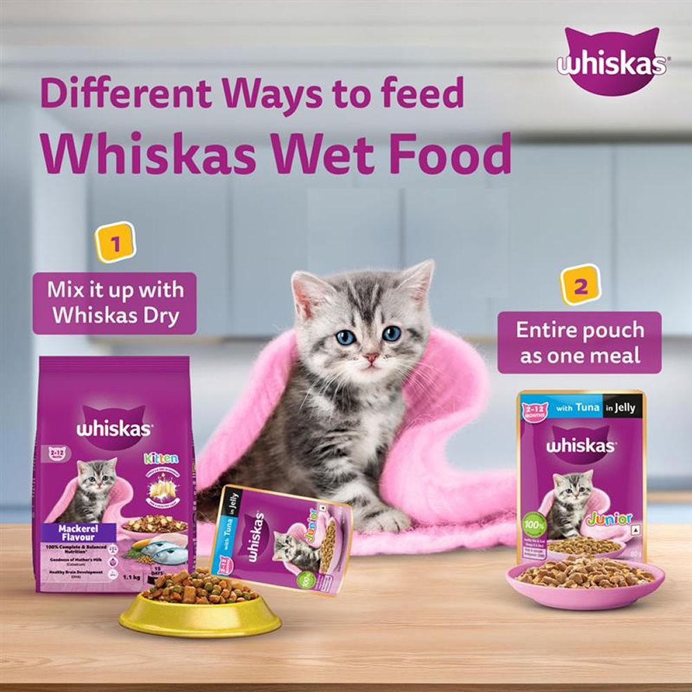 Whiskas Chicken in Gravy Meal Kitten Cat Wet Food image 9