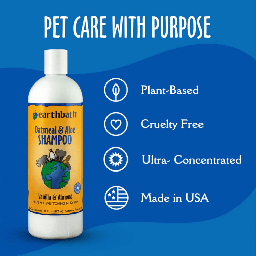 EarthBath Oatmeal & Aloe Shampoo Vanilla & Almond for Dogs and Cats image 3