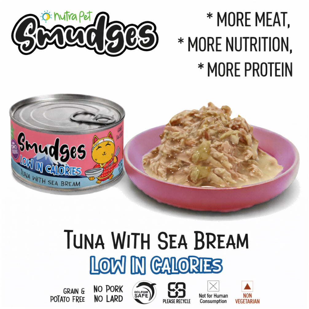Smudges Tuna Flakes with Sea Bream in Soft Jelly Adult Cat Wet Food image 9