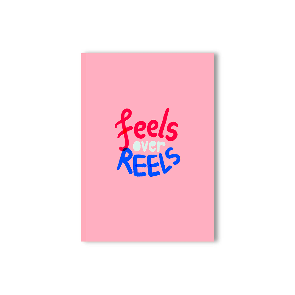 Doodlebawa Feels Over Reels Pocket Notebook A6 Notebook image 1