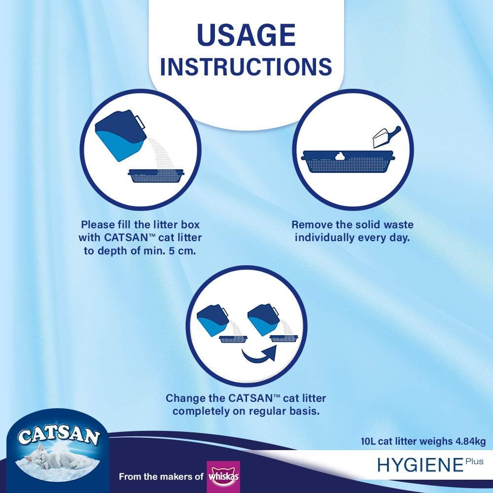 Catsan Hygiene Plus Unscented Non Clumping 100% Natural Cat Litter image 9