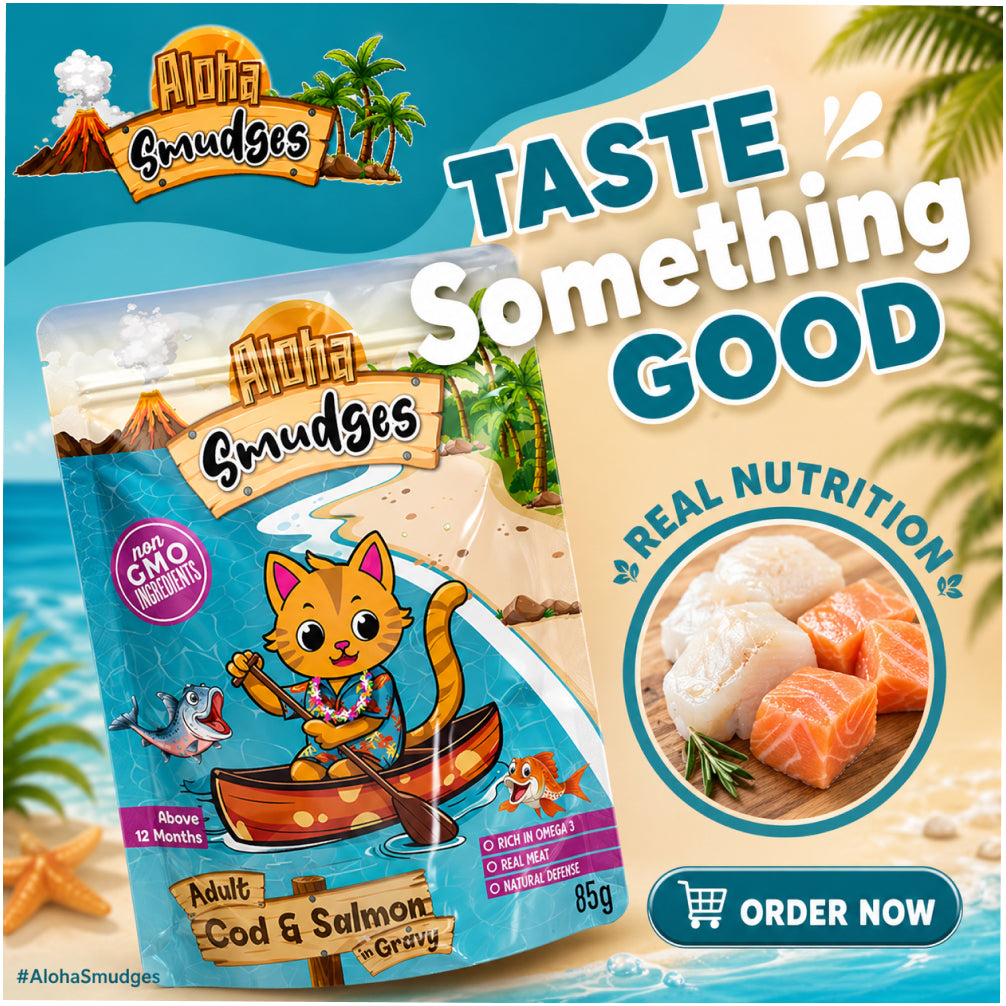 Aloha Smudges Cod and Salmon in Gravy Adult Cat Wet Food image 10