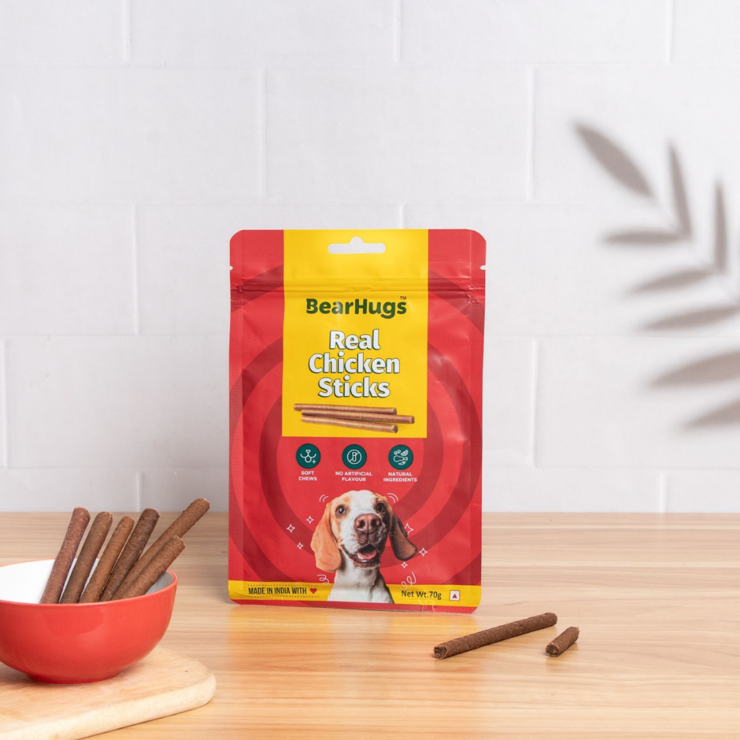 BearHugs Real Chicken Soft & Chewy Sticks Dog Treats image 9
