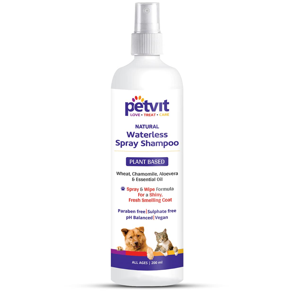Petvit Plant Based Natural Waterless Shampoo for Dogs image 2