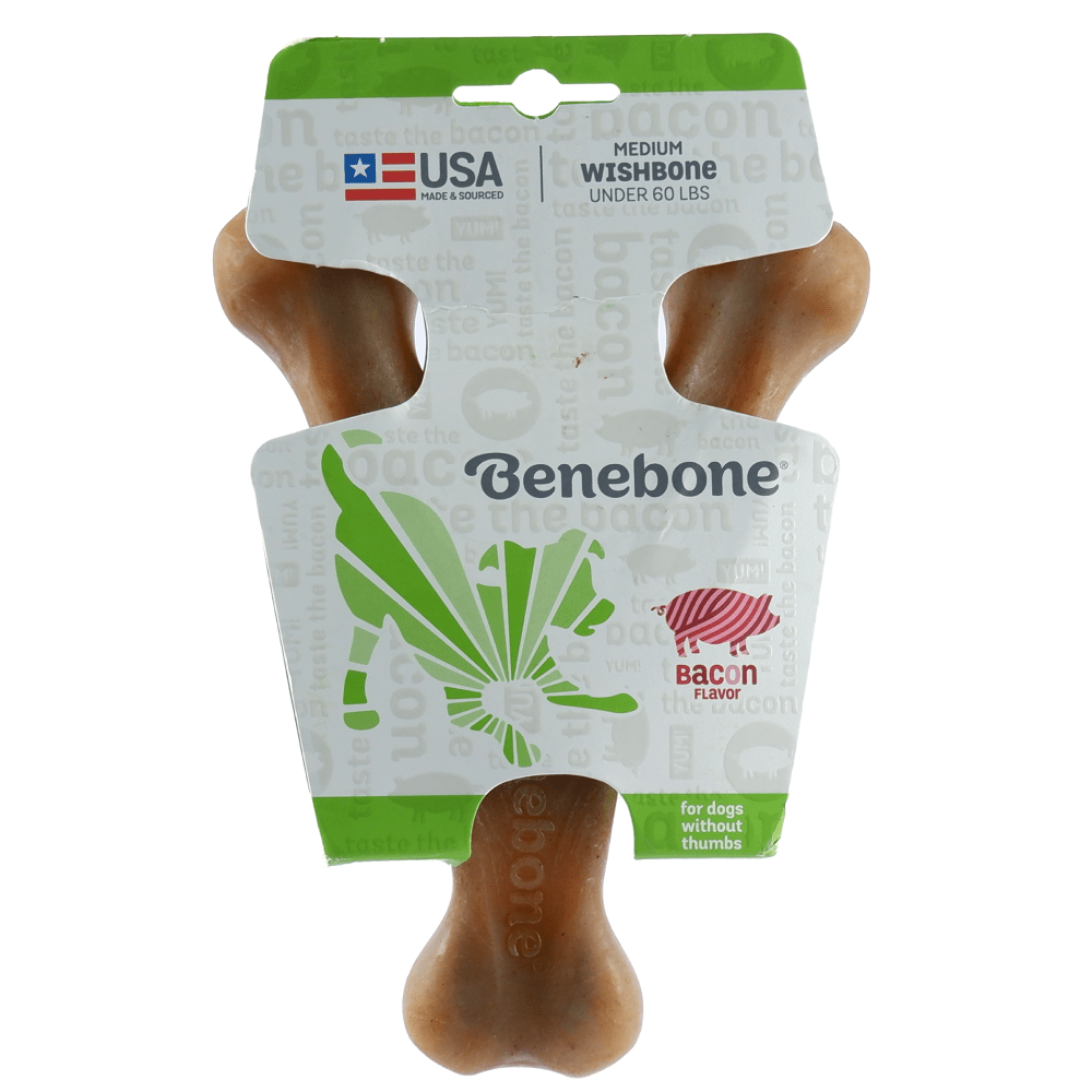Benebone Bacon Flavored Wishbone Chew Toy for Dogs | For Aggressive Chewers image 5