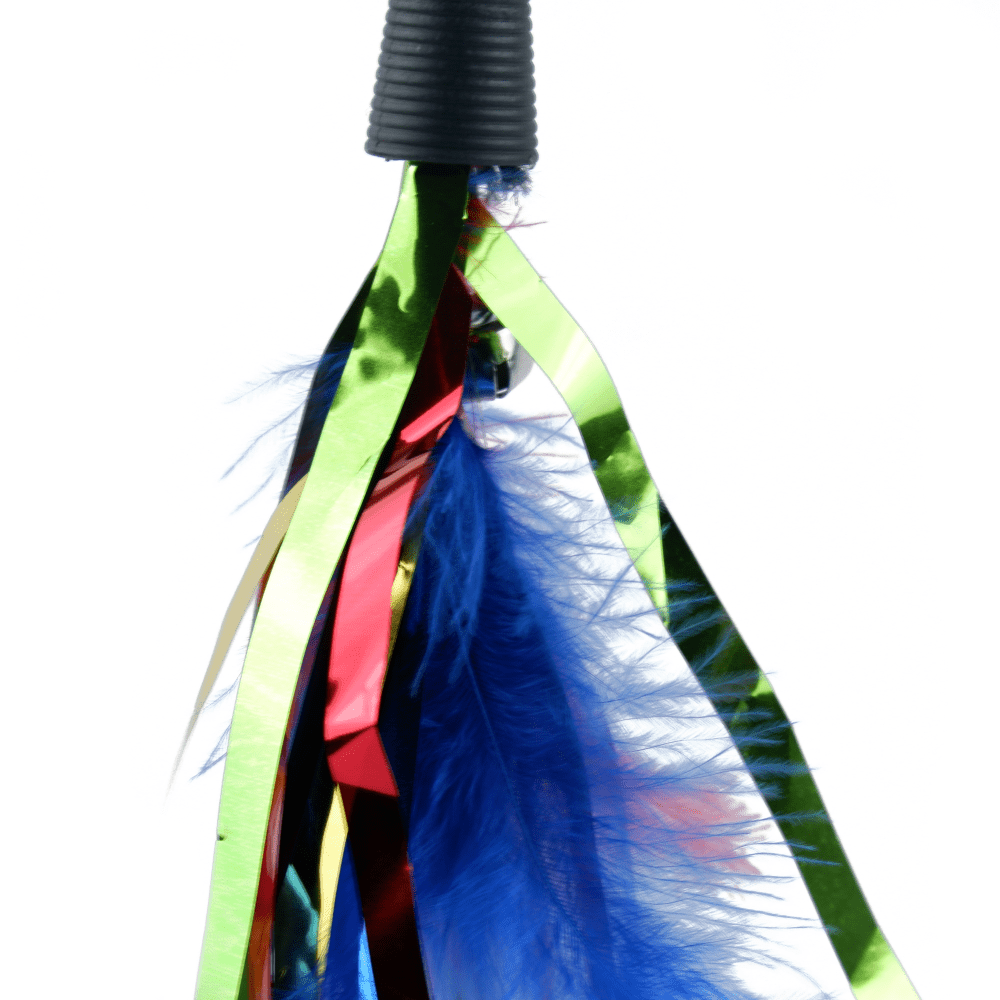 Basil Cat Teaser with Feathers & Bell for Cats image 2