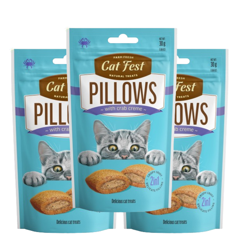 Catfest Pillows with Crab Cream Cat Treats image 8