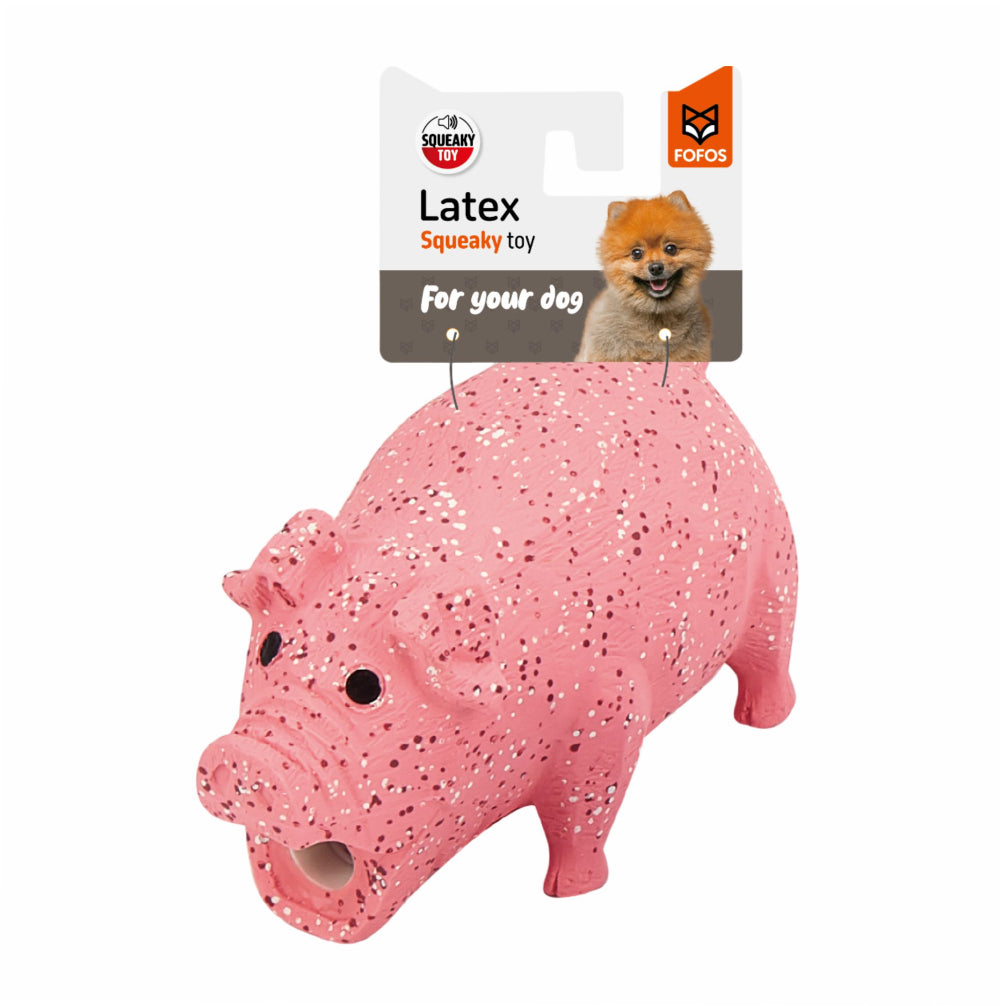 Fofos Pig Shaped Latex Toy for Dogs image 6