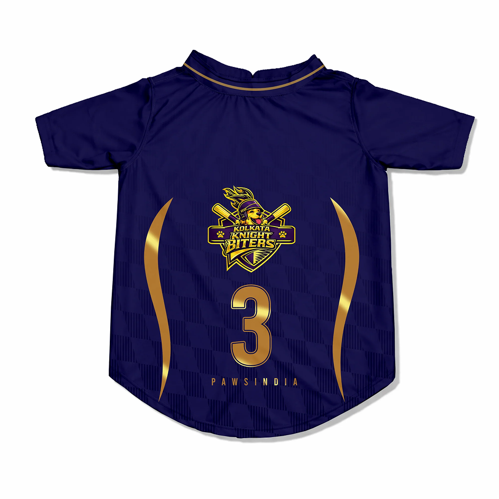 Pawsindia Kolkata Knight Biters T20 Pets Premier League Jersey for Cats | Indian Pet League