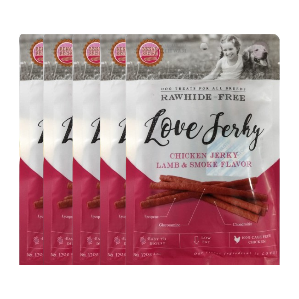 Rena Love Jerky Lamb and Smoke Flavour Chicken Jerky Dog Treats image 3