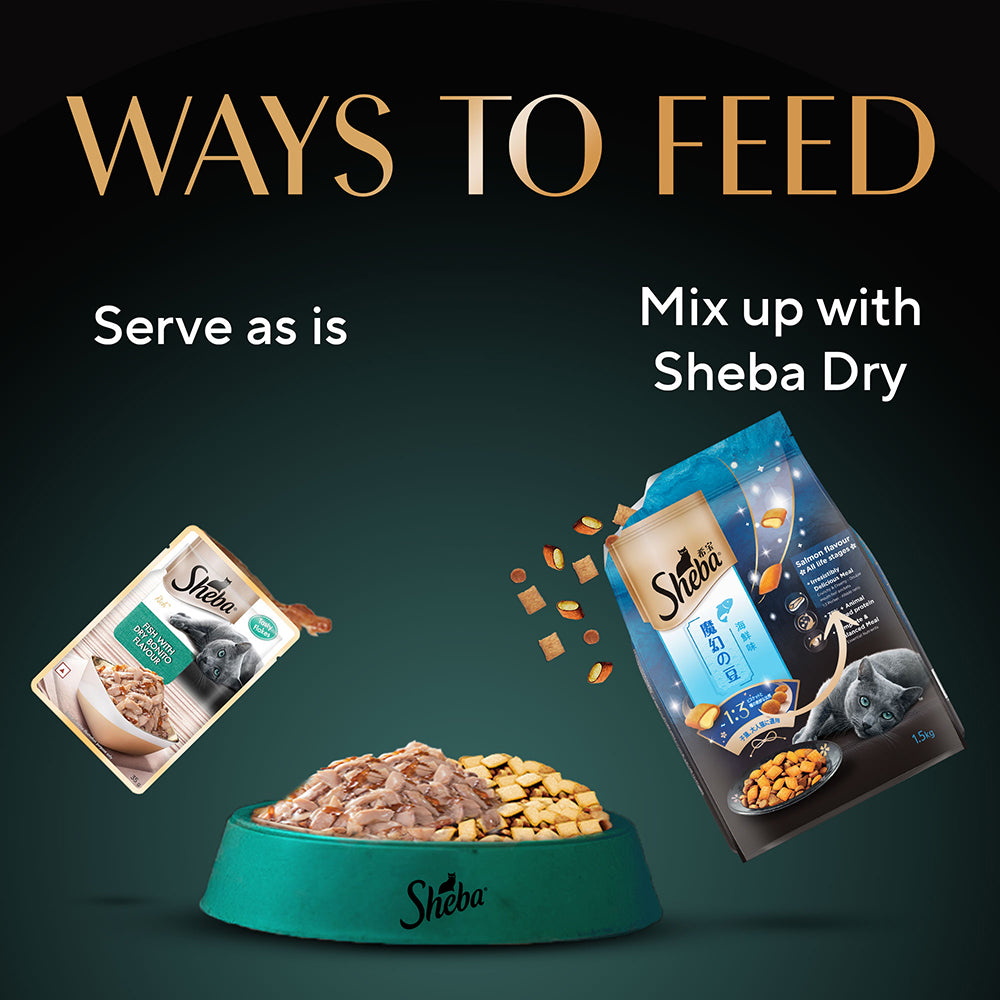 Sheba Fish with Dry Bonito or Skipjack Premium Cat Wet Food image 9
