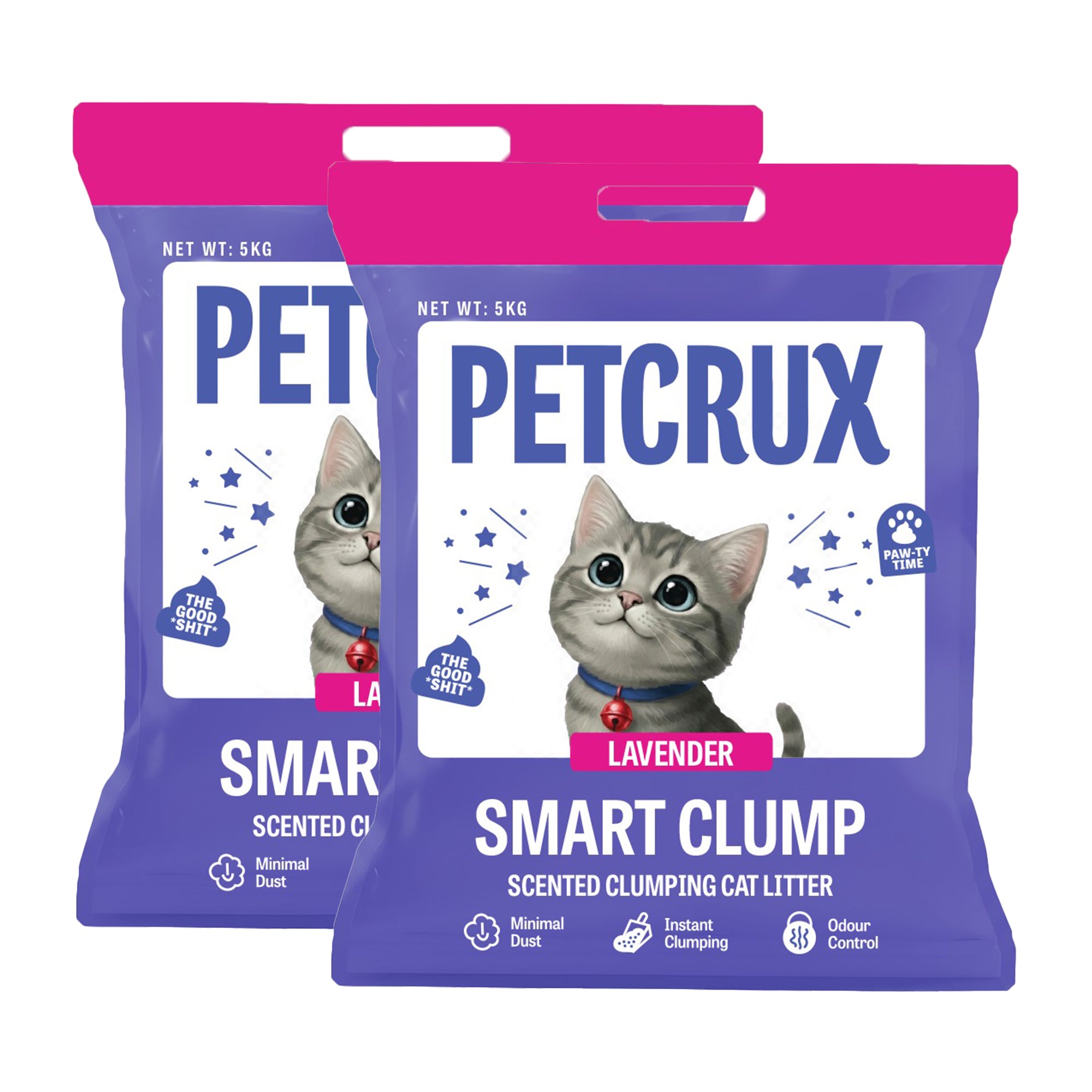 Petcrux Lavender & Lemon Scented Smart Clumping Cat Litter image 2
