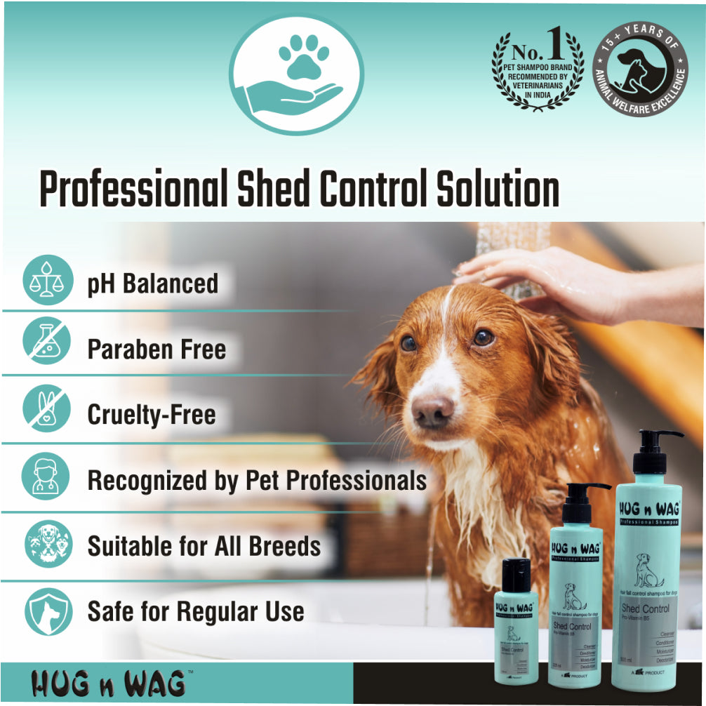 Ttk Hug n Wag Professional Shed Control Shampoo with Pro Vitamin B5 for Dogs image 9