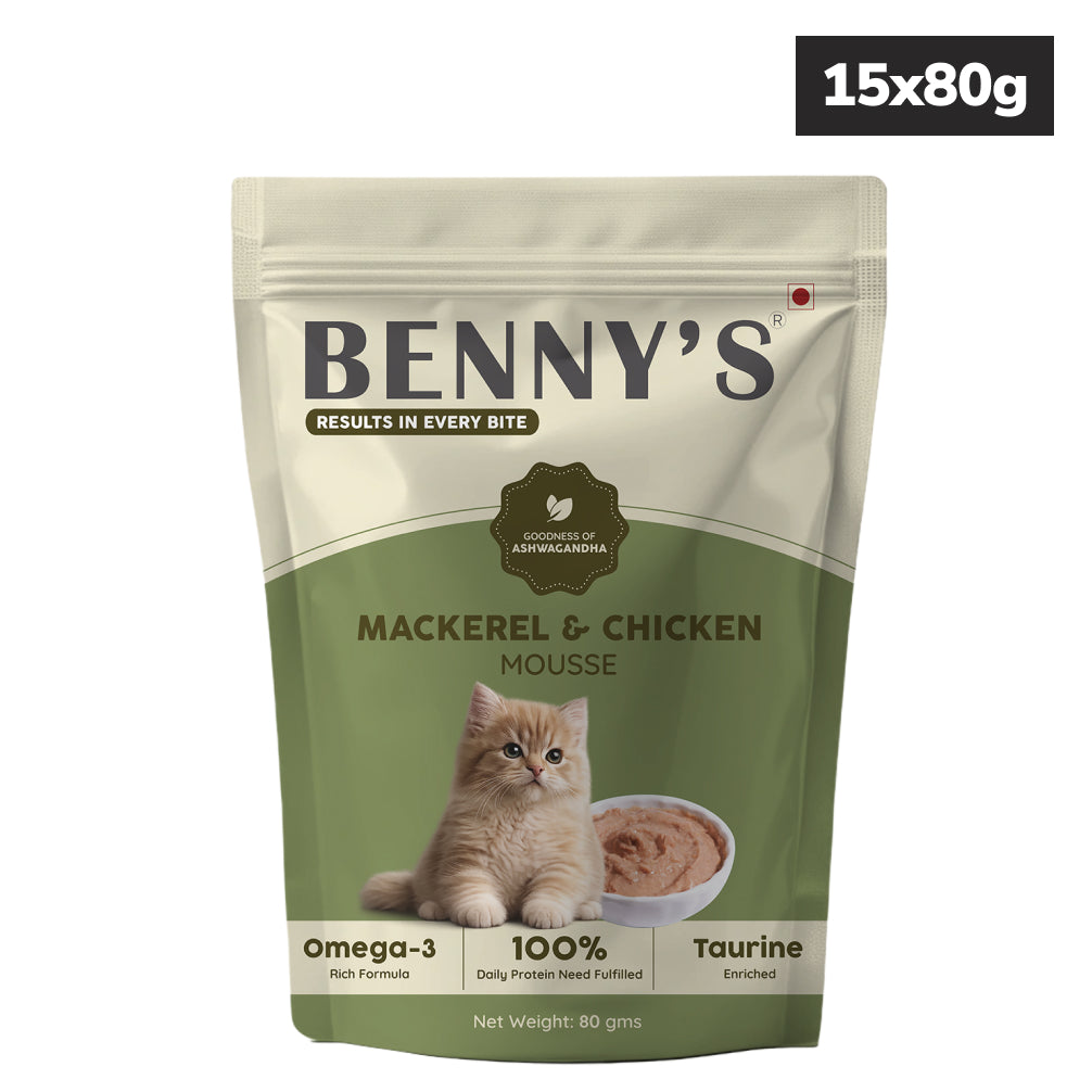 Benny's Bowl Mackerel Fish & Chicken Mousse Wet Food for Cats image 3