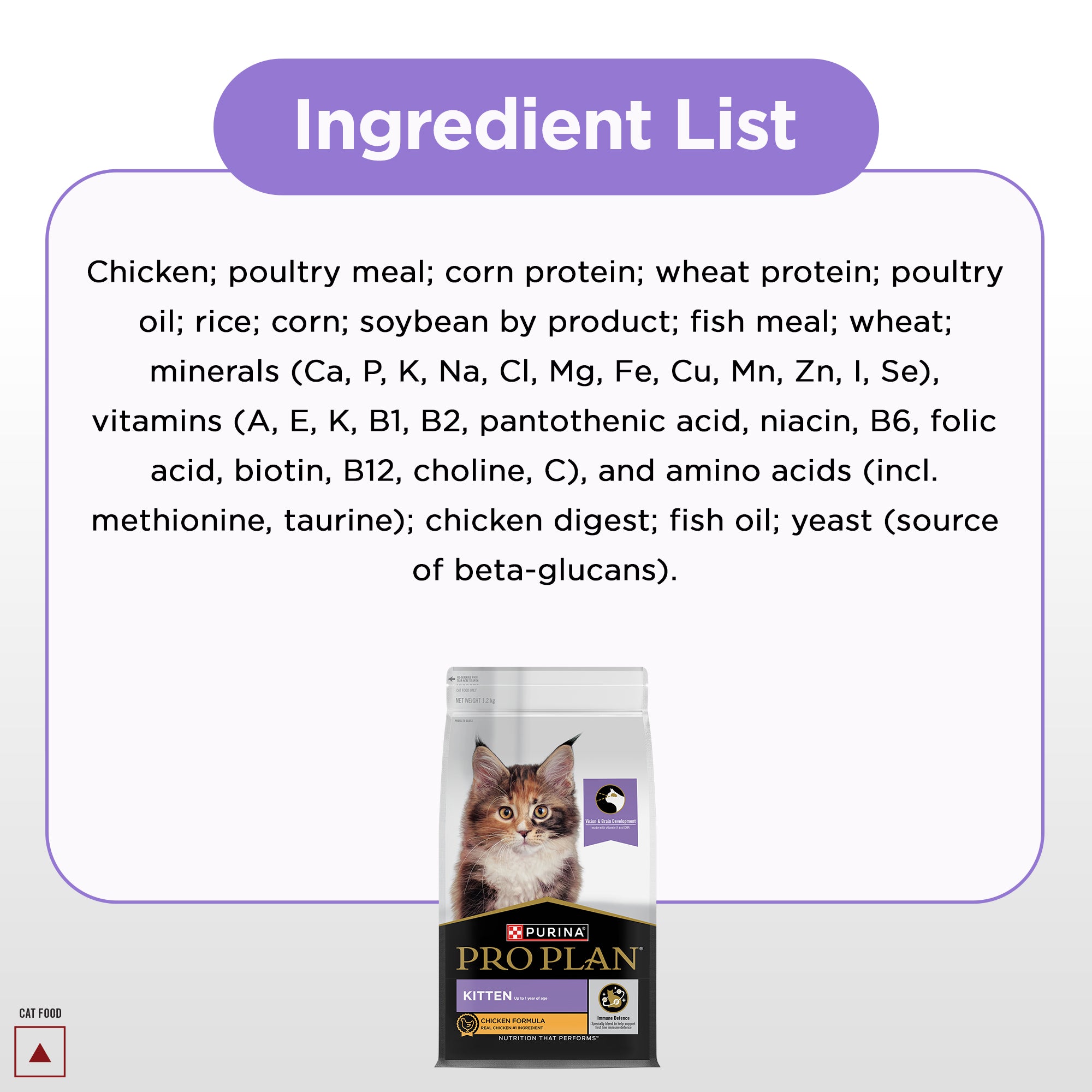 Pro Plan Chicken Flavoured Kitten Cat Dry Food image 8