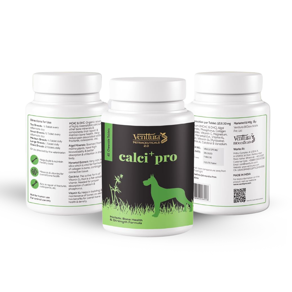 Venttura Calci Pro Plus Chewable Calcium Supplement Tablets for Dogs image 8