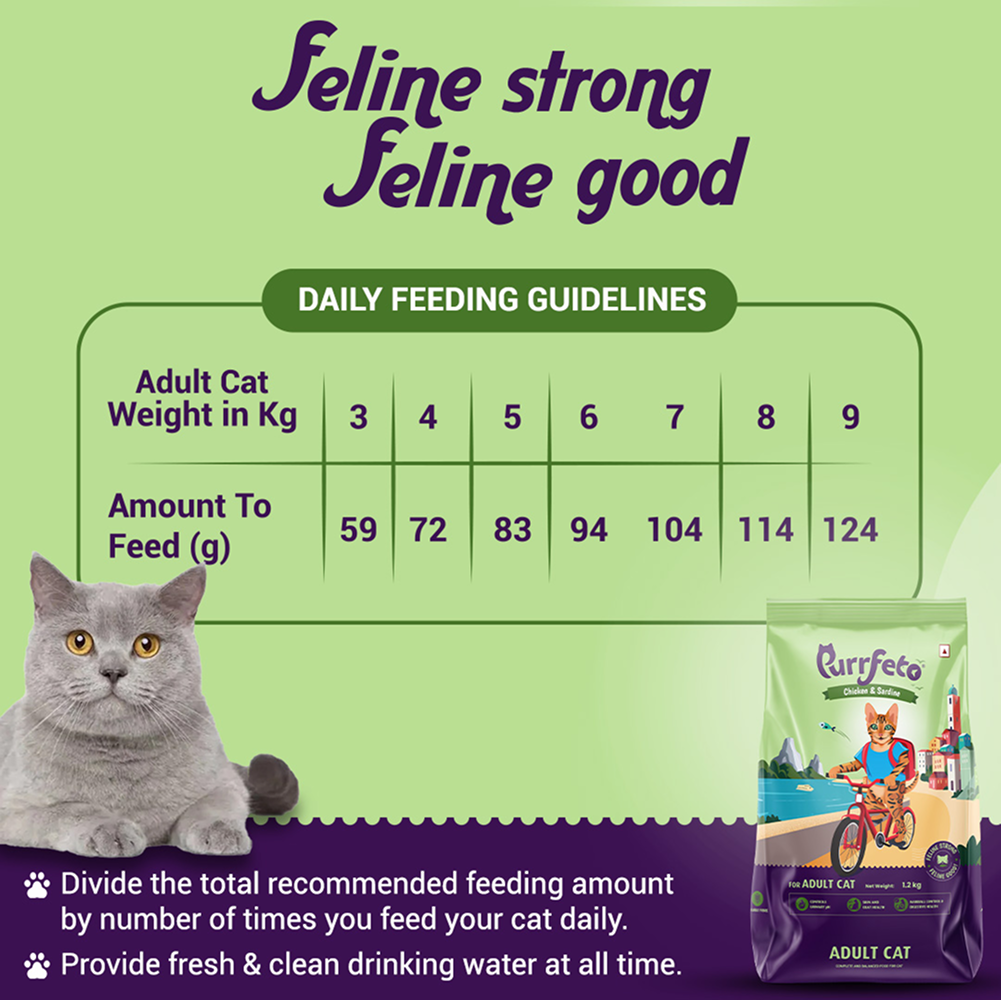 Purrfeto Chicken and Sardine Adult Cat Dry Food image 4