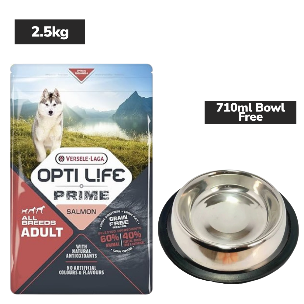 Versele Laga Opti Life Prime Salmon Adult Dog Dry Food image 2