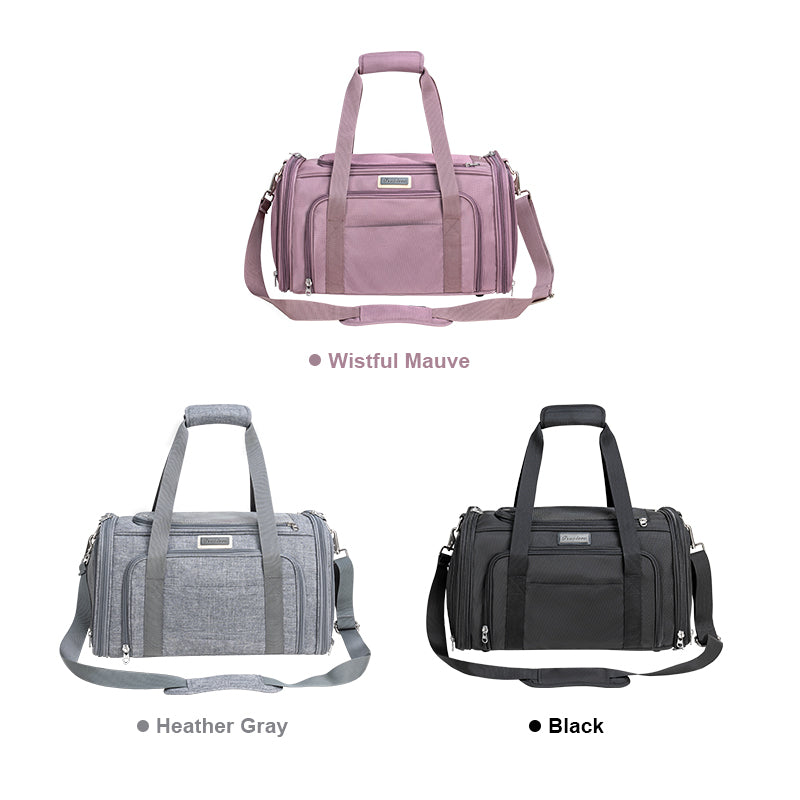 Truelove 3 Side Expandable Duffle Carrier for Dogs & Cats (Heather Gray) image 5