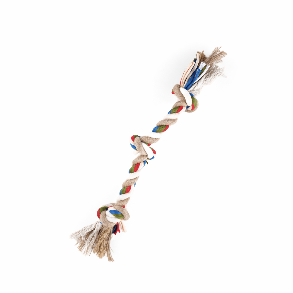 Barkbutler x Fofos Flossy Three Knots Rope Toy For Dogs image 7