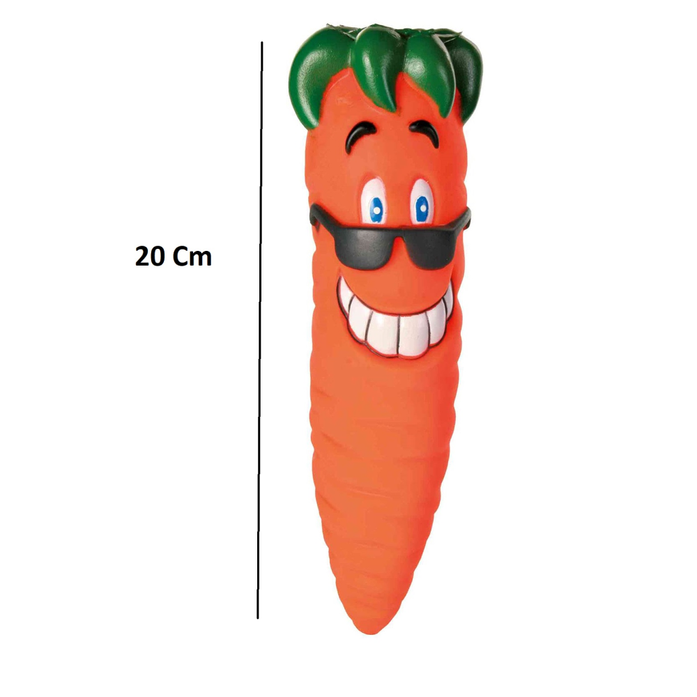 Trixie Carrot Snack Vinyl Toy for Dogs image 3