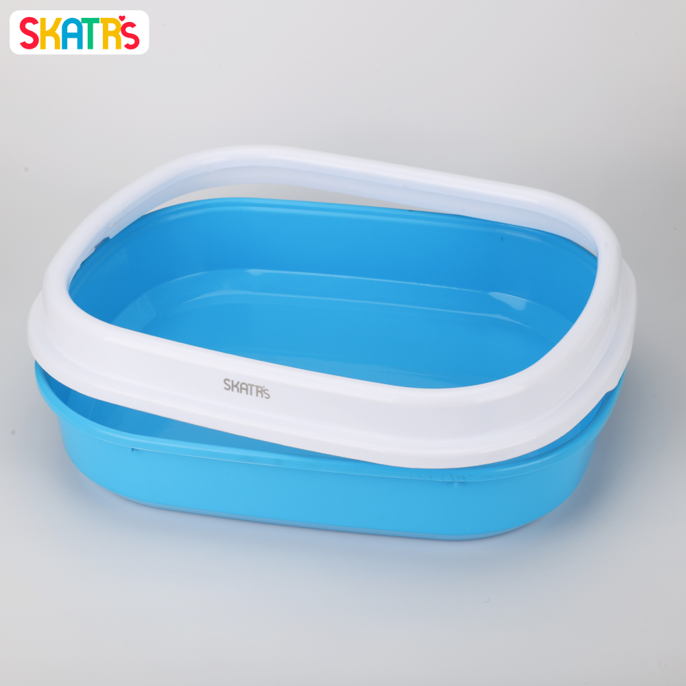Skatrs Litter Tray for Cats (Blue) image 4