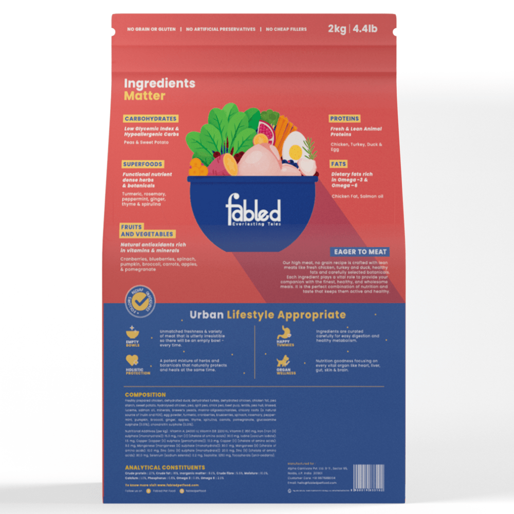 Fabled Eager to Meat Fresh Chicken Turkey and Duck Adult Dog Dry Food image 7