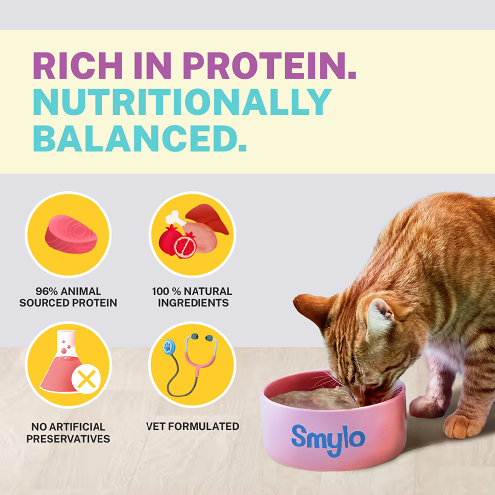 Smylo Adult Chicken & Liver, Pomegranate, Fresh & No-Preservative Wet Cat Food image 4