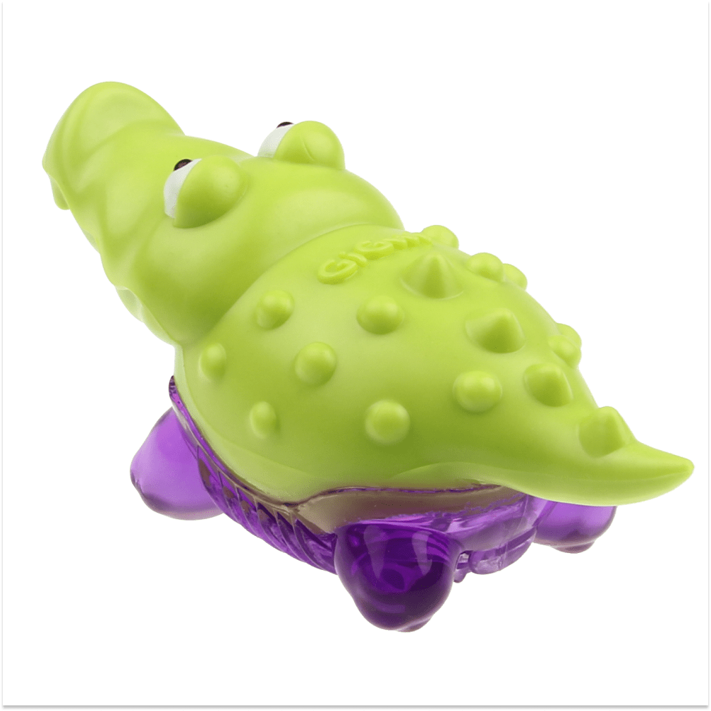 GiGwi Suppa Puppa Alligator Toy for Dogs (Green/Purple) image 7