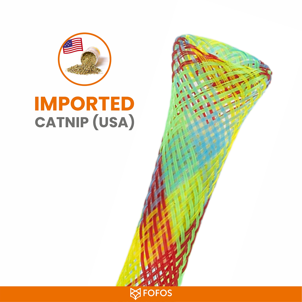 Barkbutler x Fofos Spring Tube Catnip Toy for Cats image 2