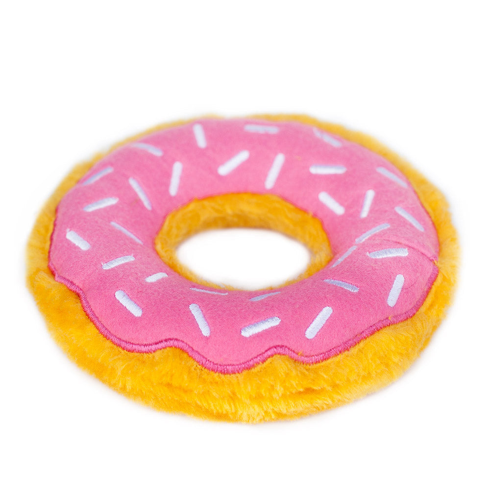 Zippy Paws Strawberry Donutz Plush Toy for Dogs image 2