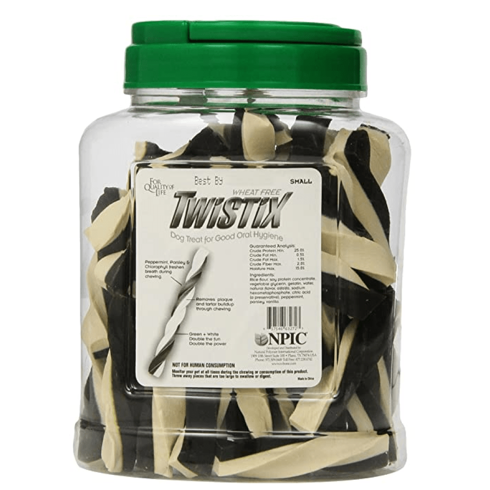 NPIC Twistix Vanilla Mint Canister Dog Treats image 2